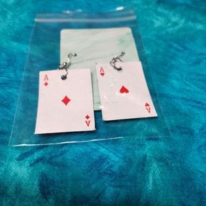 Playing Card Earrings